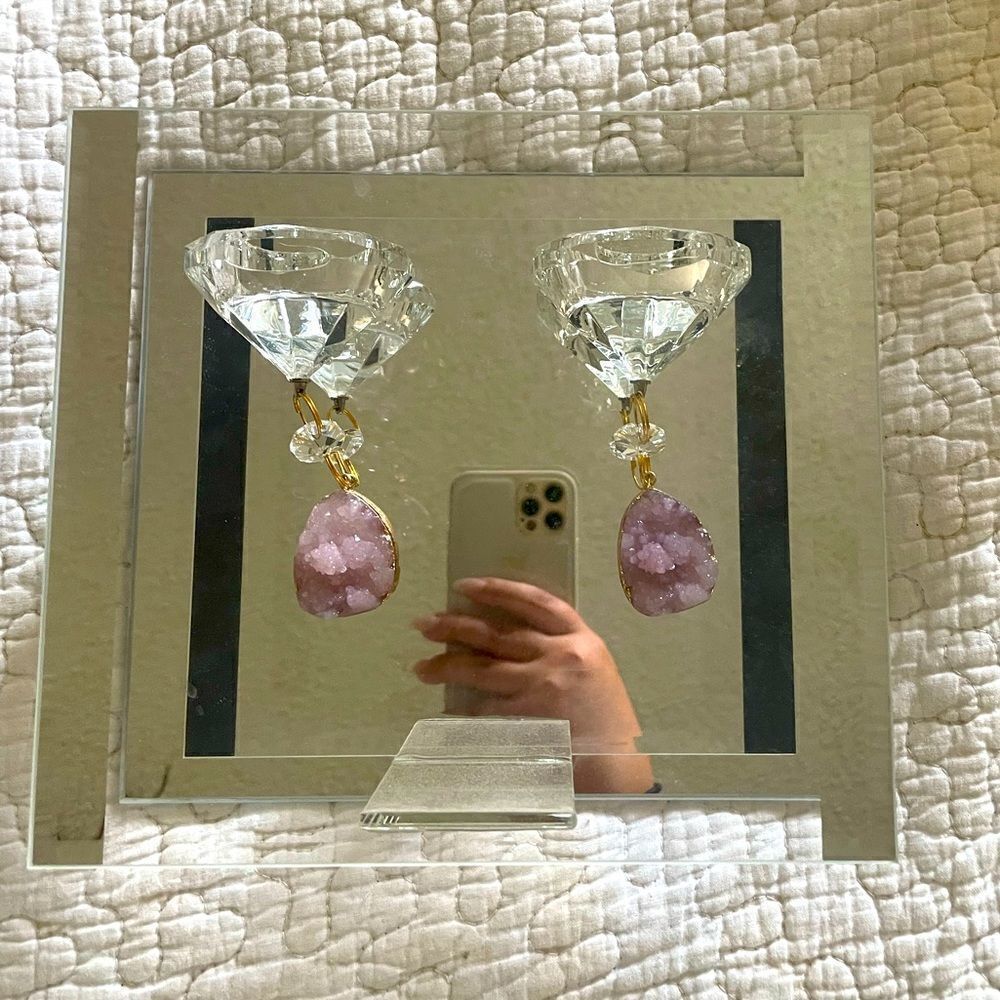 Druzy Jewelry / candle holder